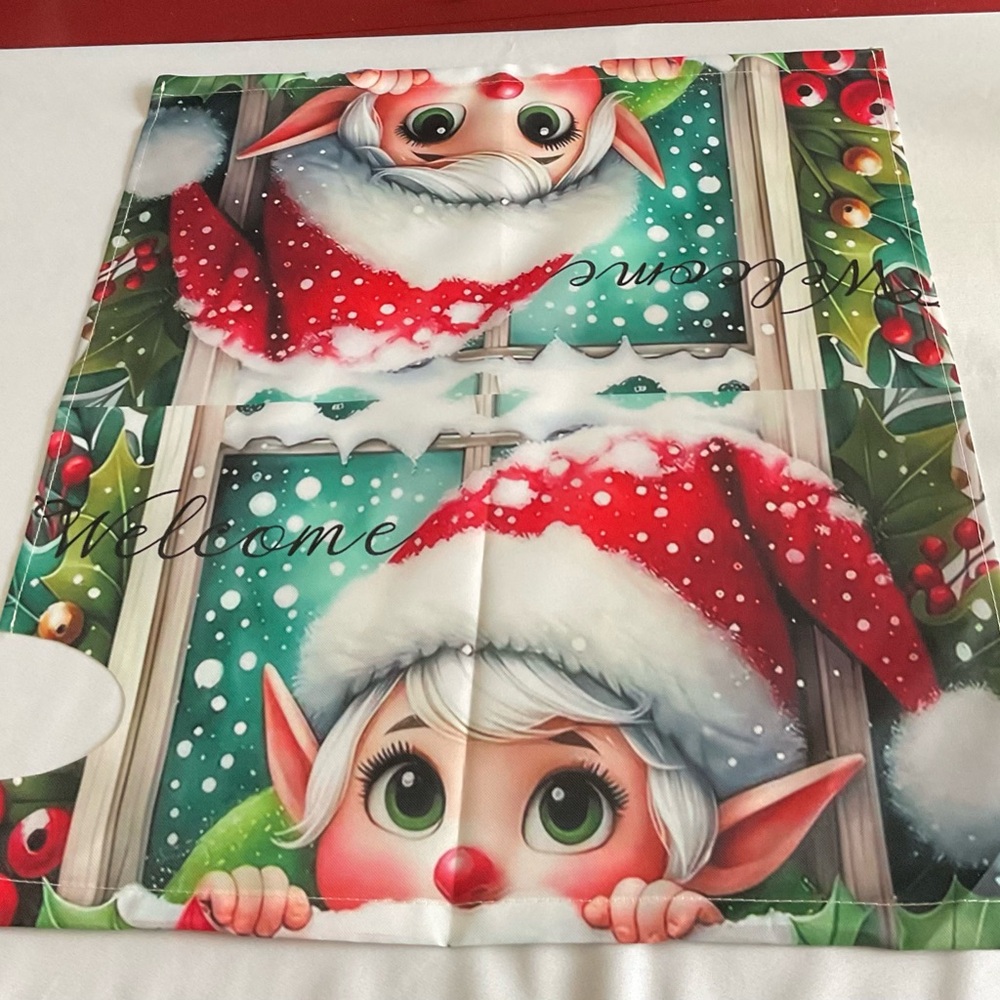 Festive Elf Santa Mailbox Cover